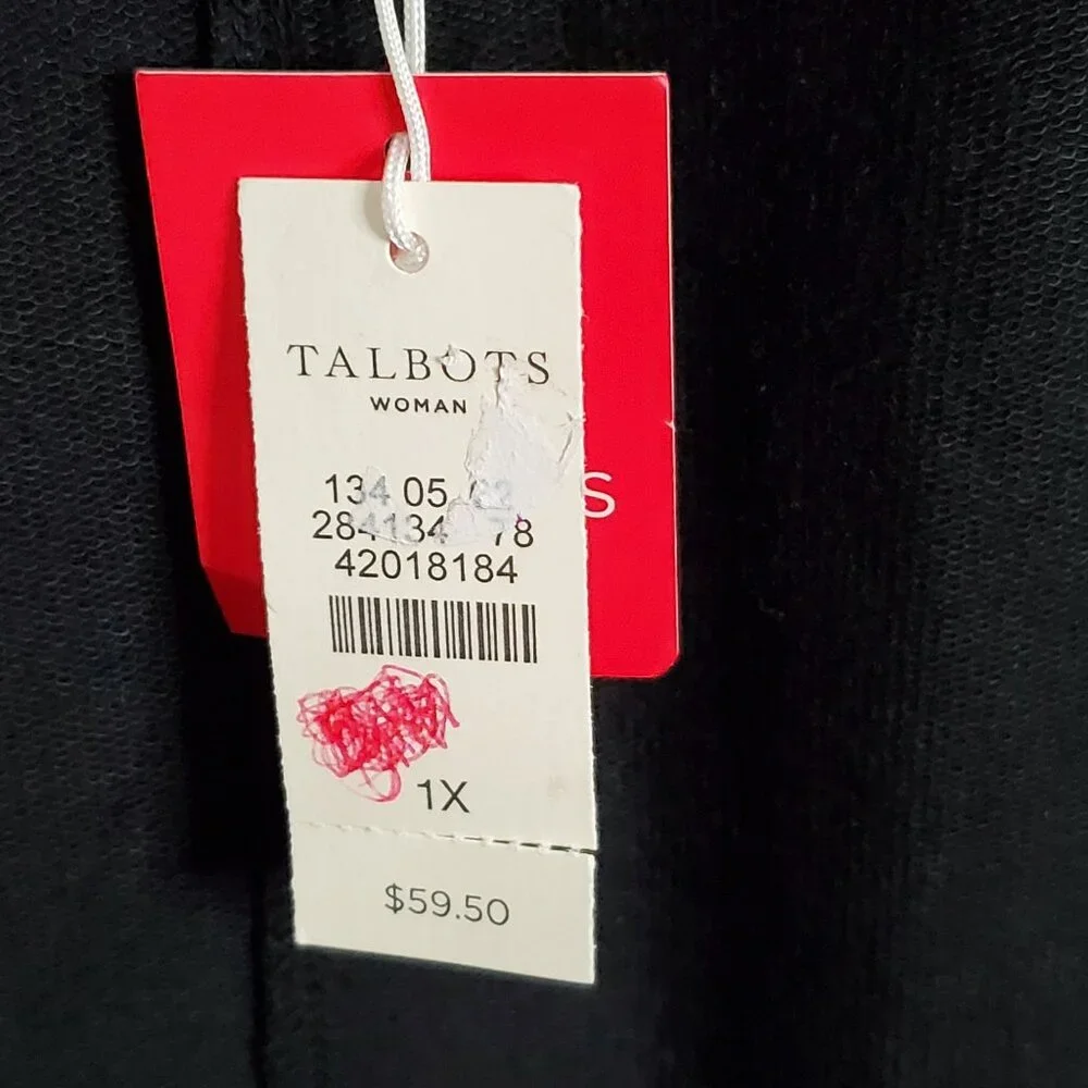 Talbots 1X Skirt Modal Blend French Terry Stretch Waist Drawstring Pocket New - Picture 3 of 7